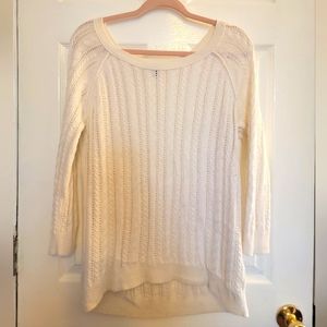 American Eagle women's ivory sweater, size large